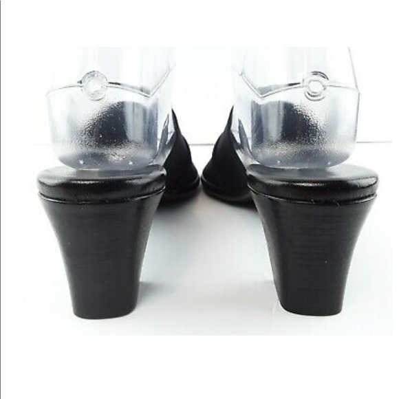 MUNRO AMERICAN Jill Black Wedge Stretch Slides 9.5 - Picture 12 of 12